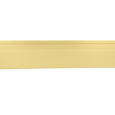 Kit com 15 Barras Rodapé PVC Liso 10CMX15MMX2,40m com 36m Linear Bege/Marfim Bariri