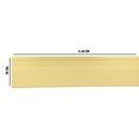 Ver imagem 2 de Kit com 15 Barras Rodapé PVC Liso 10CMX15MMX2,40m com 36m Linear Bege/Marfim Bariri