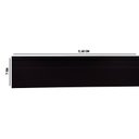 Ver imagem 2 de Kit com 15 Barras Rodapé PVC Liso 7CMX15MMX2,40m com 36m Linear Preto Bariri