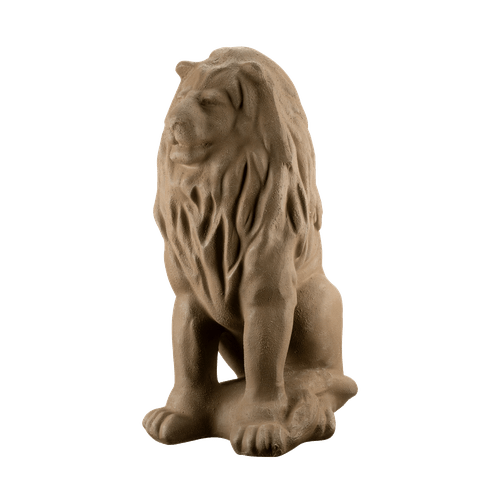 Escultura Estátua Decorativa Leão Sentado 108cm:arenite