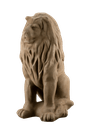 Ver imagem 1 de Escultura Estátua Decorativa Leão Sentado 108cm:arenite