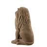 Escultura Estátua Decorativa Leão Sentado 108cm:arenite - 2