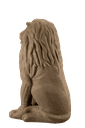Ver imagem 2 de Escultura Estátua Decorativa Leão Sentado 108cm:arenite