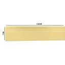 Ver imagem 2 de Kit com 15 Barras Rodapé PVC Liso 7CMX15MMX2,40m com 36m Linear Bege/Marfim Bariri