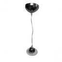 Ver imagem 2 de Canopla e Pendente para Lustre E27 3 Luzes Cor Produto Cromado