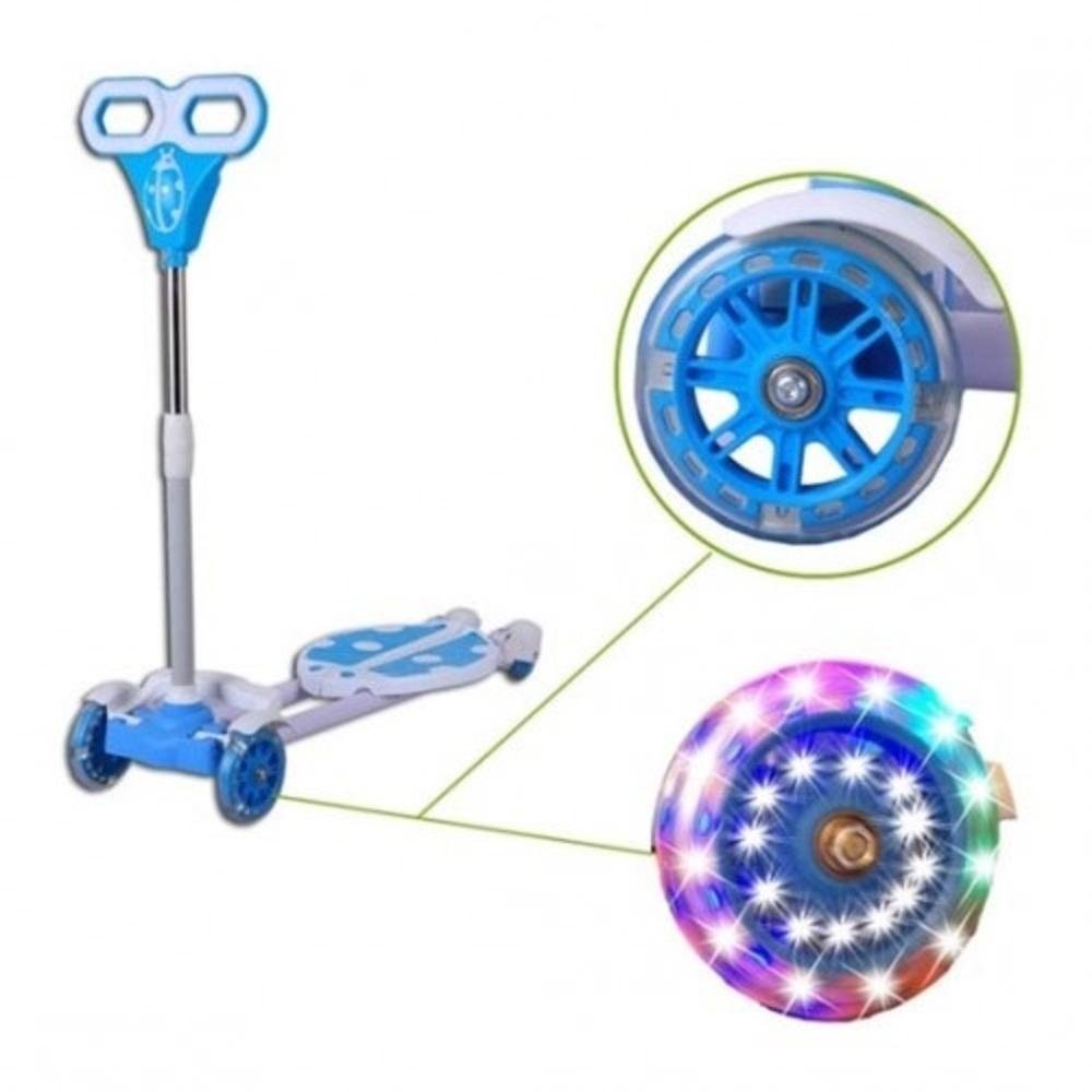 PATINETE INFANTIL 4 RODAS LED ABRE E FECHA RADICAL ALTURA AJUSTAVEL ...