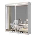 Ver imagem 3 de Guarda Roupa Solteiro 2 Portas de Correr e 6 Espelhos Lila Minastex