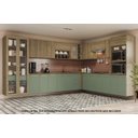 Ver imagem 2 de Armário de Cozinha Modulada Completa de Canto 18 Peças 3,79x2,88m 211 Botanic Kappesberg