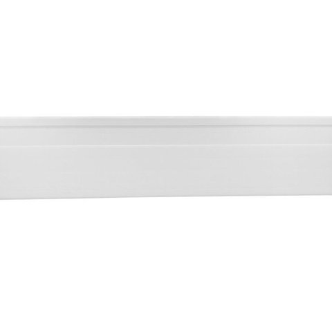 Kit com 30 Barras Rodapé PVC Liso 10CMX15MMX2,40m com 72m Linear Branco Bariri