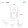 Tampa de Vaso Tivoli Cinza Escuro para Louça Ideal Standard - 4