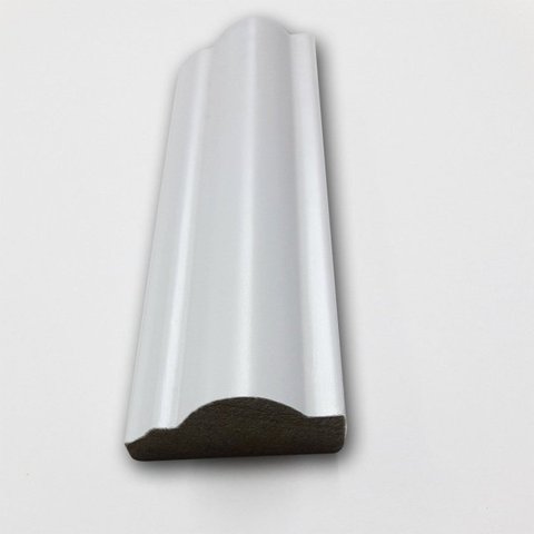 Kit com 3 Barras Rodameio de MDF Ultra 3CMX15MMX2.40m Premium 7,2m Branco Moldurama