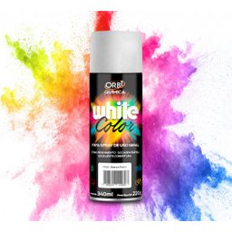 Tinta Spray Uso Geral - Metais Mdf Madeira Artesanato Gesso:branco Fosco - 1