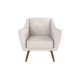 Poltrona Cadeira Decorativa Escritório Veneza Matrix Bege - 2