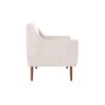 Poltrona Cadeira Decorativa Escritório Veneza Matrix Bege - 3