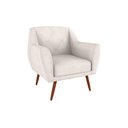 Ver imagem 1 de Poltrona Cadeira Decorativa Escritório Veneza Matrix Bege