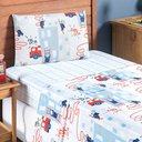 Ver imagem 1 de Jogo de Lençol Cama Solteiro 3 Peças Infantil Bouti Kids:bombeiro