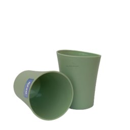 Kit 06 Copos Plastico Duro Resistente Bebidas 300ml Verde - 2