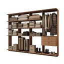 Ver imagem 2 de Guarda-Roupas Closet Modulado Alasca One 240cm 4 Peças com 2 Gavetas e Cabideiros Freijó Carraro