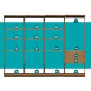 Ver imagem 6 de Guarda-Roupas Closet Modulado Alasca One 240cm 4 Peças com 2 Gavetas e Cabideiros Freijó Carraro