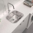 Ver imagem 2 de Tanque Encaixe Hera 34l Aço Inox Polido 50x40cm 94400/407 Tramontina