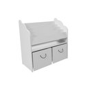 Ver imagem 3 de Organizador Livreiro com Dois Baús Zuleica 100% Mdf Woodcore