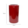 Vaso Decorativo Cilindro Vermelho Lira 70x34x34 cm - D'Rossi - 5