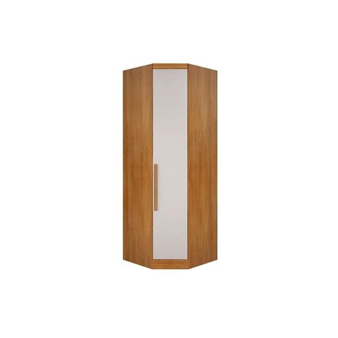 Closet de Casal Canto Oblíquo Rizon c/ 1 Porta Freijó/FendiOff - Novo Horizonte