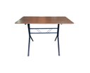 Ver imagem 2 de Mesa Jantar Moema Imbuia 120x70 para Restaurante Sorveteria Refeitório
