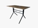 Ver imagem 3 de Mesa Jantar Moema Imbuia 120x70 para Restaurante Sorveteria Refeitório