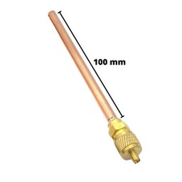 Kit 10 Válvula de Serviço Refrigeração Schrader 1/4 - 100mm - 3