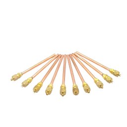 Kit 10 Válvula de Serviço Refrigeração Schrader 1/4 - 100mm - 1