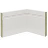 Kit com 10 Barras Rodapé de Mdf 15cm X 15mm X 2.20m Mdf Revestido Frisado Casablanca 22m - 1