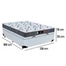 Cama Box Baú Casal + Colchão Casal Ortopédico Resistente Pró D28 Prime Colchões 48x138x188 - 4