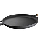 Ver imagem 1 de Frigideira Paella Ferro Fundido sem Tampa Alças Madeira 48cm