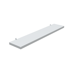 1 Prateleira Branca 50X10 Com Suporte Flutuante Mdf  Organizadora Decoração Cozinha Quarto Banheiro - 1
