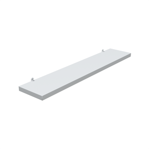 1 Prateleira Branca 50X10 Com Suporte Flutuante Mdf  Organizadora Decoração Cozinha Quarto Banheiro