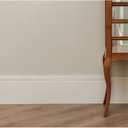Ver imagem 2 de Kit com 15 Barras Rodapé de MDF 15CMX15MMX2.20MMDF Revestido Frisado 33m Branco Moldurama