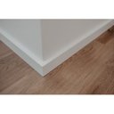 Ver imagem 2 de Kit com 15 Barras Rodapé de MDF 7CMX15MMX1.85m Revestido Liso 27,75m Branco Moldurama