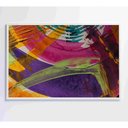 Ver imagem 1 de Quadro Pintura Ondas 60x40 Cm Vidro Impresso