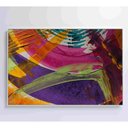 Ver imagem 3 de Quadro Pintura Ondas 60x40 Cm Vidro Impresso