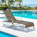 Ver imagem 1 de Espreguiçadeira Regulável em Alumínio para Piscina e Jardim Catar