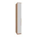 Ver imagem 1 de Guarda Roupas Modulado 1 Porta e Prateleiras 245x32,2cm Setiba Plus Carvalho/off White