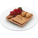 Ver imagem 4 de BAILARINA PRATO PARA SERVIR 2x45x45cm VIDRO TRANSP GIRATORIO