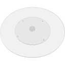 Ver imagem 1 de BAILARINA PRATO PARA SERVIR 2x45x45cm VIDRO TRANSP GIRATORIO