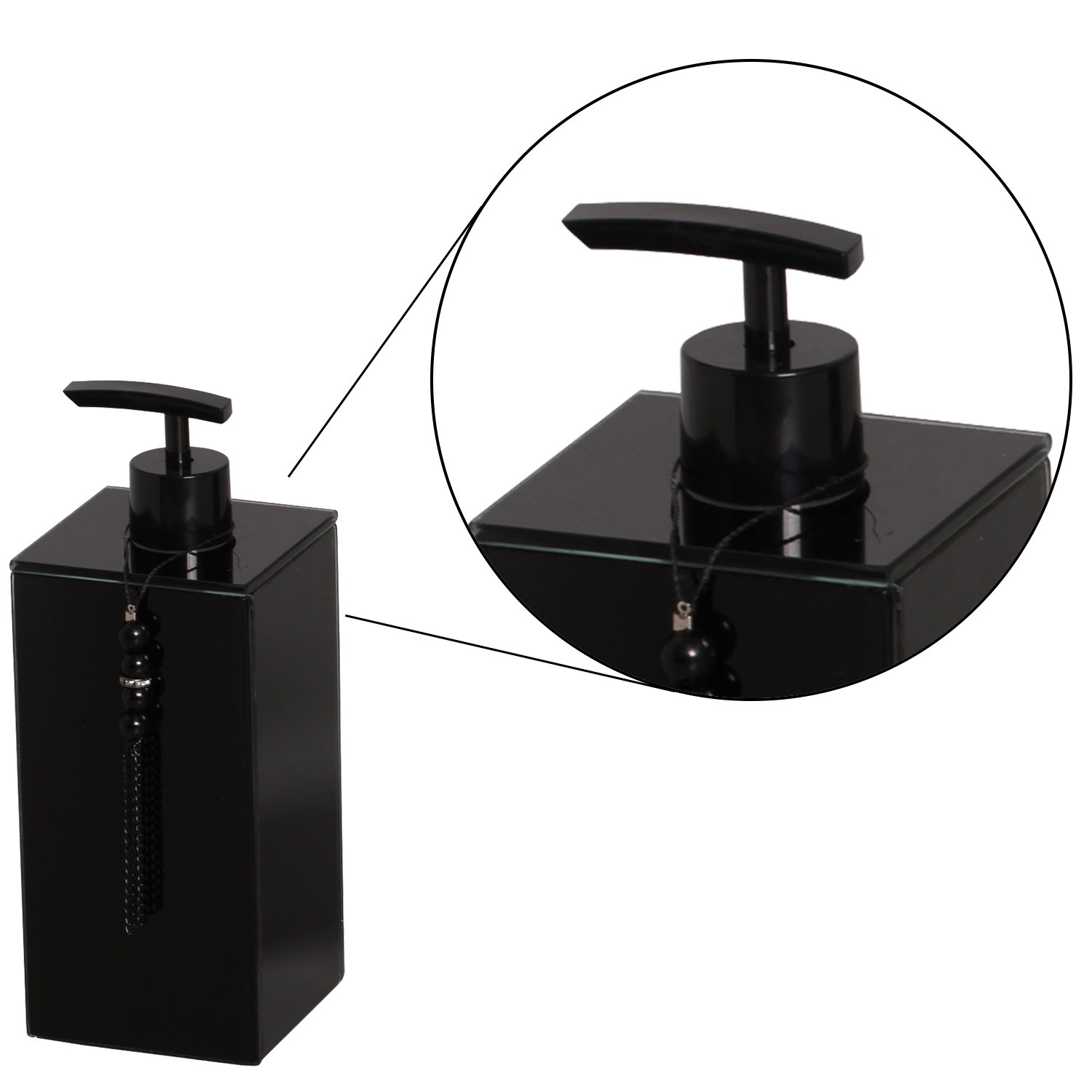 SABONETEIRA LIQUIDA BANHEIRO 500ML: PRETO PRETO - 2
