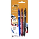Ver imagem 2 de Caneta Gel Bic Quick Dry Az/pt/vm Bl.c/03