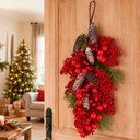 Ver imagem 2 de Pendente Natal Enfeite Arranjo Decoração Porta Parede 60cm