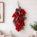 Ver imagem 4 de Pendente Natal Enfeite Arranjo Decoração Porta Parede 60cm