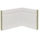 Ver imagem 1 de Kit com 20 Barras Rodapé de MDF 15CMX15MMX2.20MMDF Revestido Frisado 44m Branco Moldurama