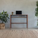 Ver imagem 1 de Mesa Escrivaninha Cwb em Madeira Castanho